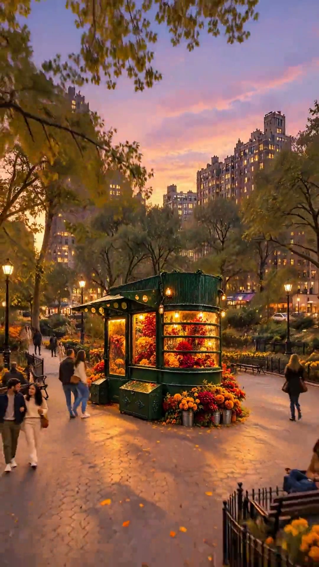Verdi Blooms intro film, phone cut — the square in full bloom